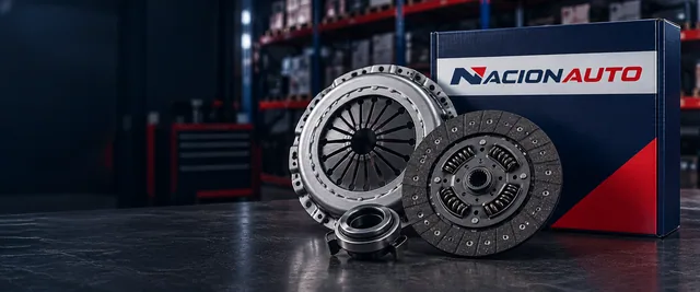 Imagem ilustrativa de kit de embreagem com embalagem Nacionauto